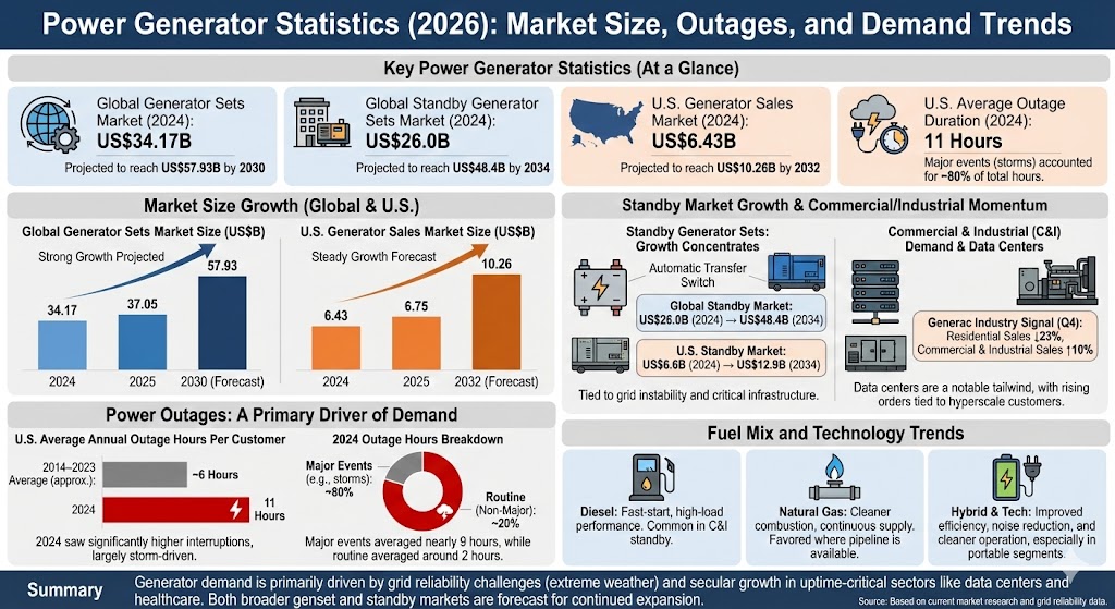 power generator statistics